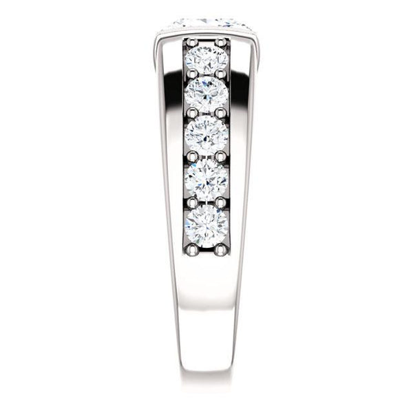  Fancy Sparkling Vintage Style White Gold Weeding Anniversary  White  Diamond Ring