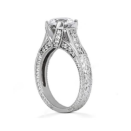 Engagement Ring 1.43 Ct. G Si Round Diamond Engagement Ring Gold Jewelry