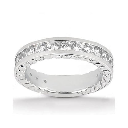 Engagement Ring Set Diamond Engagement Ring With Accents Set 4.21 Carats White Gold 14K