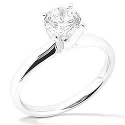 1.50 Ct. Diamond Solitaire Ring White Gold 18K Jewelry