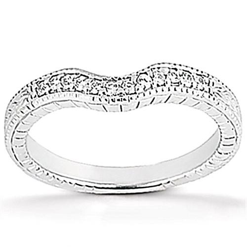 Engagement Ring Set Diamond Engagement Ring 1.77 Ct. Set Antique Style White Gold 14K