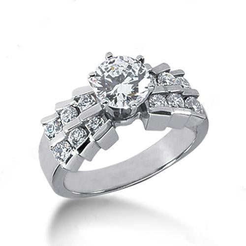 1.25 Carat Engagement Ring With Accents Gorgeous Diamonds Ring New Engagement Ring
