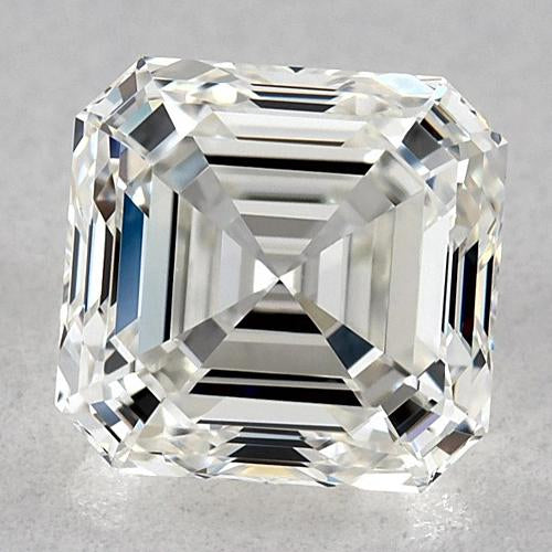 natural asscher diamond 1.25ct loose_diamond front view