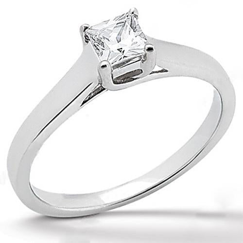 1.25 Ct. Diamond Ring Solitaire Princess Cut F Vs1 Solitaire Ring