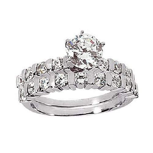 1.25 Ct. Diamonds Engagement Band Set Engagement Ring New Engagement Ring Set
