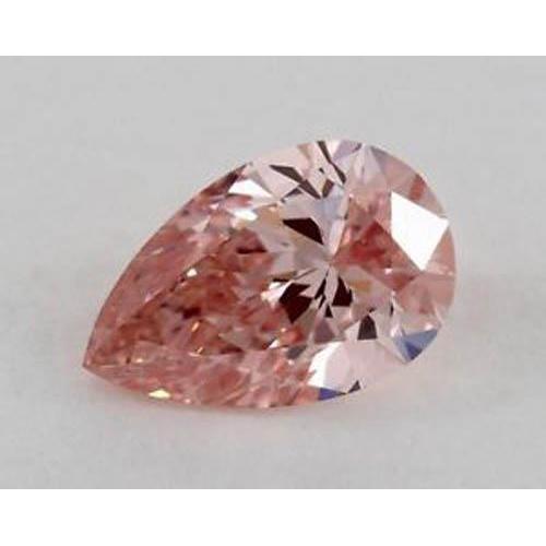 1.25 Ct Sparkling Pear Cut Red Loose Diamond Diamond