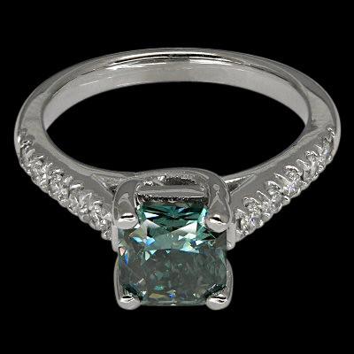 natural round diamond 0.75ct ring front view