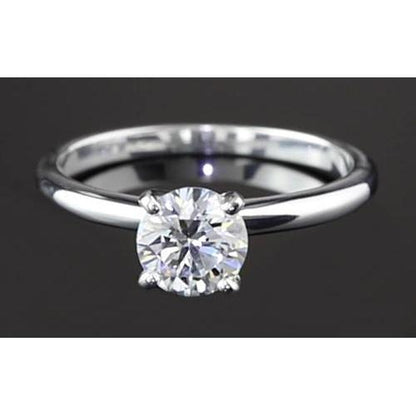  Princess Cut High Quality Sparkling Unique Solitaire White Gold Diamond Ring 