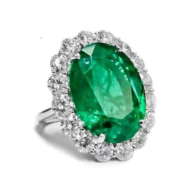 White Gold 10 Ct. Cushion Sapphire And Round Diamonds Ring   Tourmaline And Diamonds Wedding  White Gold  Gemstone Ring