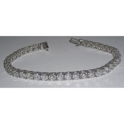 Real  16.72 Ct. Diamond Tennis Bracelet Jewelry White Gold 14K