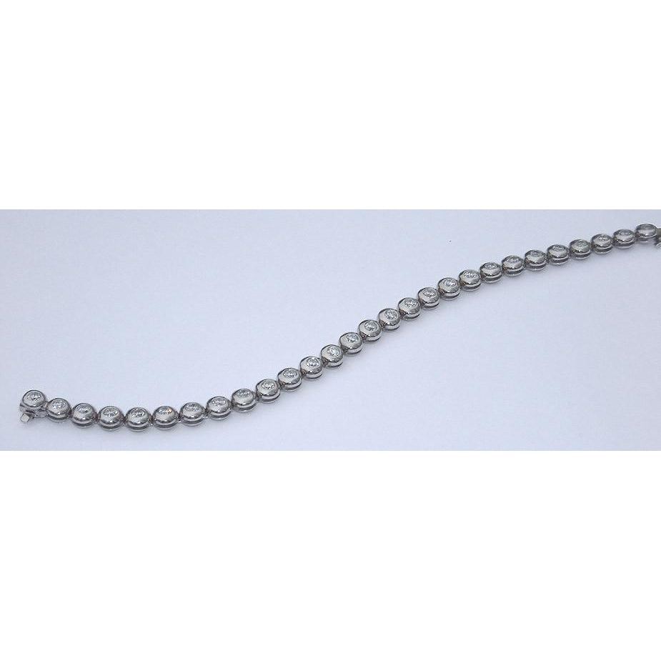 Tennis Bracelet 5 Carats Diamond Tennis Bracelet Vs Full Bezel New