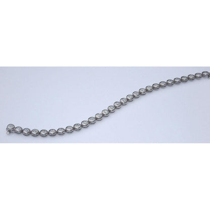 Tennis Bracelet 5 Carats Diamond Tennis Bracelet Vs Full Bezel New