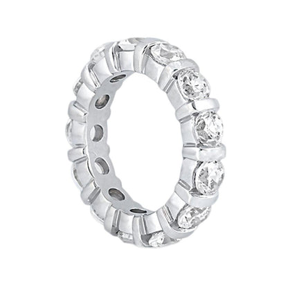 Eternity Band Diamonds Gorgeous Eternity Women Engagement Band White Gold 3.9 Ct. F Vs1