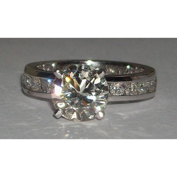 Engagement Ring Set 6.01 Carats Diamond Engagement Fancy Ring And Band Set