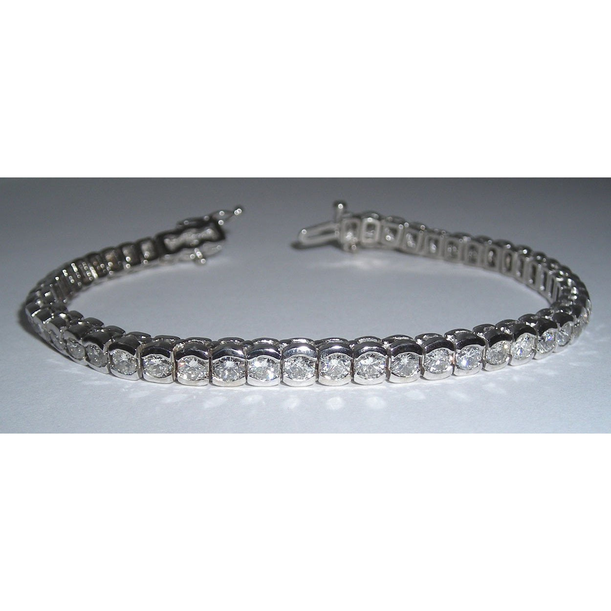 14K White Gold Tennis Bracelet