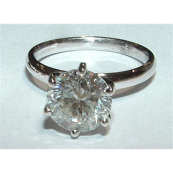 Engagement Ring Set Diamonds Solitaire Ring Set 2.0 Ct Diamond White Gold