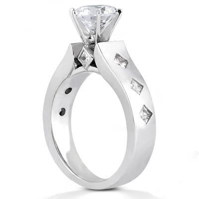 Solitaire Ring with Accents