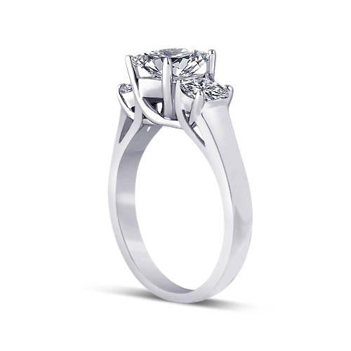 Three Stone Ring Diamonds Three Stone Engagement Ring 2.31 Carat Diamond Jewelry Gold