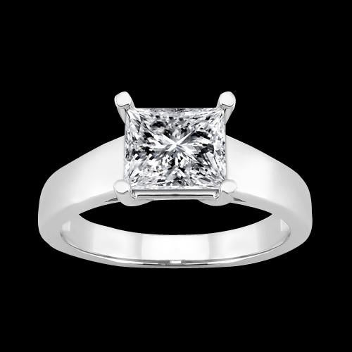    Lady’s Fancy Wedding Engagement White Gold Diamond Solitaire Ring 