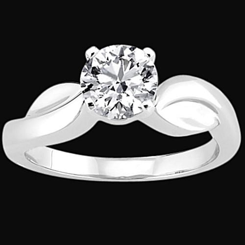 New High Quality Wedding Solitaire White Gold Diamond Anniversary Ring 