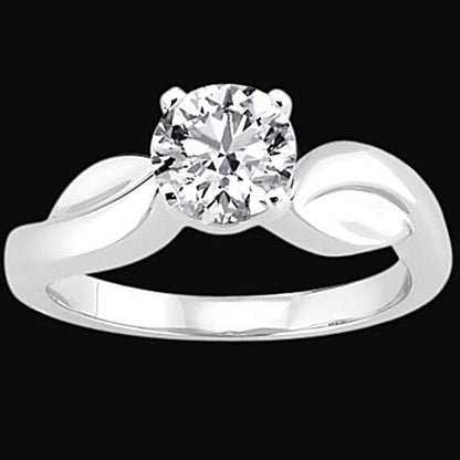 New High Quality Wedding Solitaire White Gold Diamond Anniversary Ring 