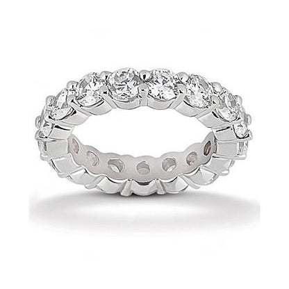 Eternity Band 4 Carat F Vs1 Diamond Gold Engagement Band Ring Beautiful