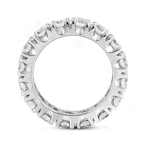 Eternity Band 4 Carat. Diamonds F Vs1 Eternity Engagement Band Gold