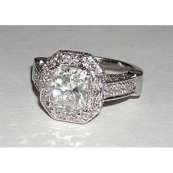 Halo Ring 5.01 Carat Radiant Cut Jewelry Diamond Beautiful Halo Engagement Ring New