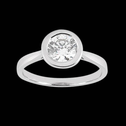 New High Quality Wedding Solitaire White Gold Diamond Anniversary Ring 