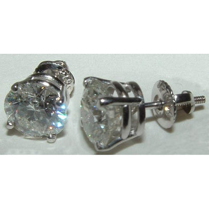 New Style Big Diamond Stud Earring  Diamond Earring White Gold Stud Earrings