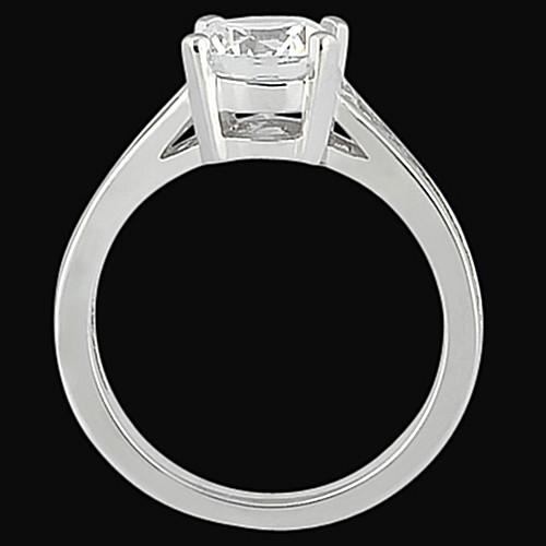 Sparkling Unique Lady’s  White Gold Engagement Solitaire 