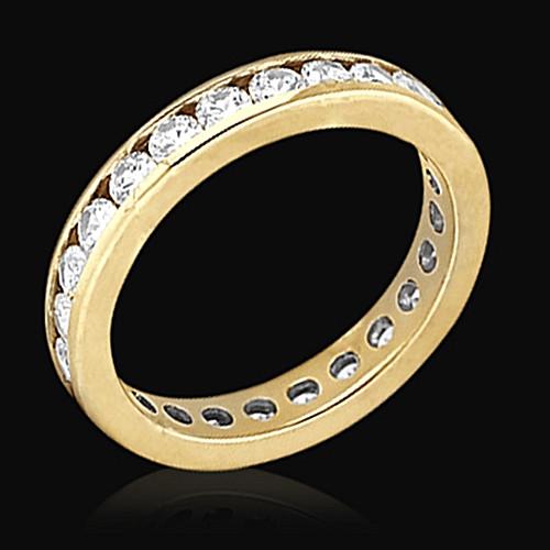 Eternity Band E Vvs1 Diamonds 1.68 Ct. Gold Eternity Engagement Band