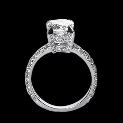 Round Brilliant Diamond Engagement Ring with Accents