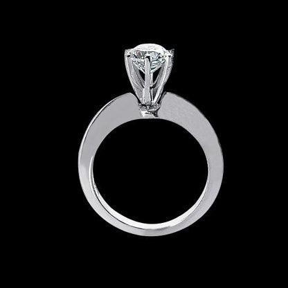   Lady’s Sparkling Unique Solitaire White Gold Diamond Anniversary Ring 