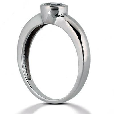 Solitaire Ring Sparkling Diamond 1 Carat Anniversary Ring White Gold