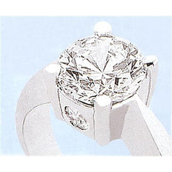 1.10 Carats Three Stone Diamond Women Engagement Ring White Gold