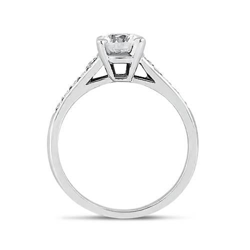 Solitaire Ring with Accents