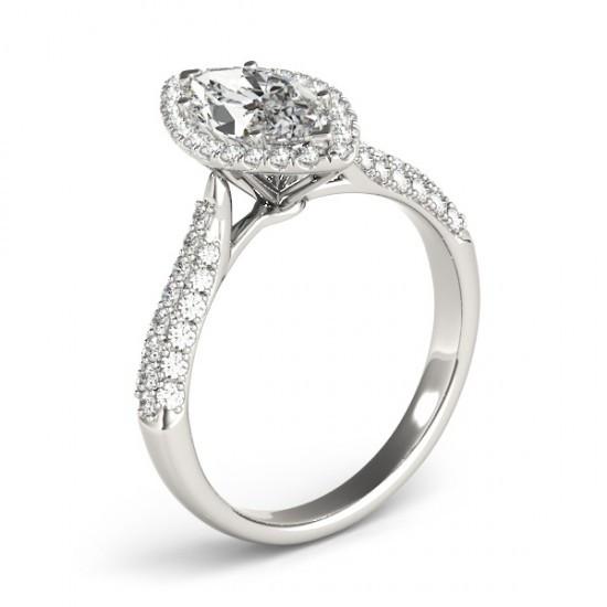 Halo Ring Marquise Diamond 