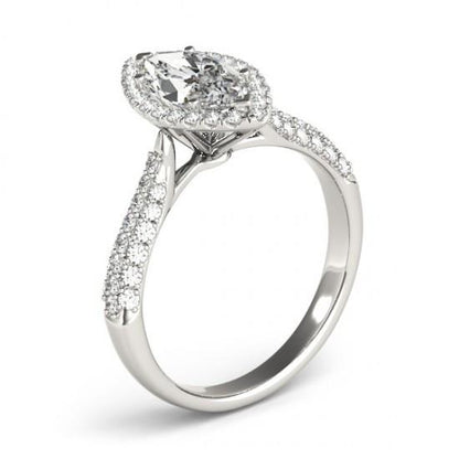 Halo Ring Marquise Diamond 