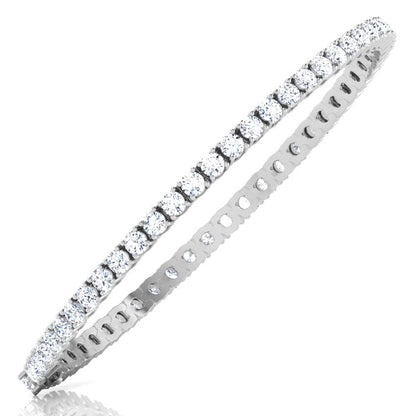 Tennis Bracelet 9 Ct Round Prong Setting Diamond Tennis Bracelet White Gold Jewelry
