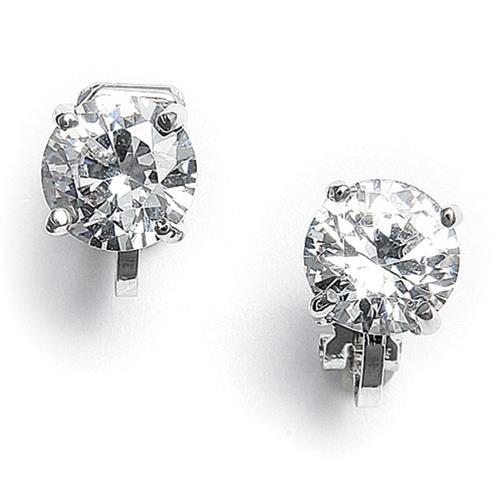 Brilliant  Round Brilliant Diamond White Gold Stud Earrings
