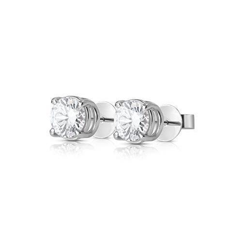  Round Diamond Stud Earring White Gold 