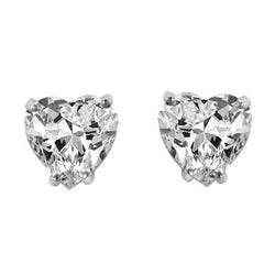 1.30 Ct Heart Cut Diamond Stud Earring Women Gold Jewelry