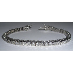 Real  17.15 Carat Hand Diamond Tennis Bracelet Vs Jewelry