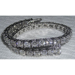 Real  10.50 Ct. Diamond Tennis Bracelet Sparkling Ladies Jewelry