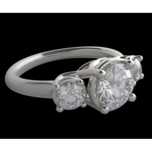 Three Stone Ring 3 Carat Lucida Diamonds 3 Stone Engagement Ring