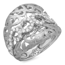 Genuine   1.46 Carats Diamond Engagement Anniversary Fancy Ring White Gold 14K