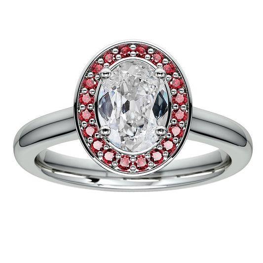 natural round diamond 6.25ct ring front view