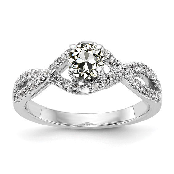 Gold Old Miner Diamond Engagement Ring