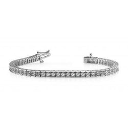 White Gold Tennis Bracelet 7.50 Ct Round Brilliant Cut Lab Grown Diamonds